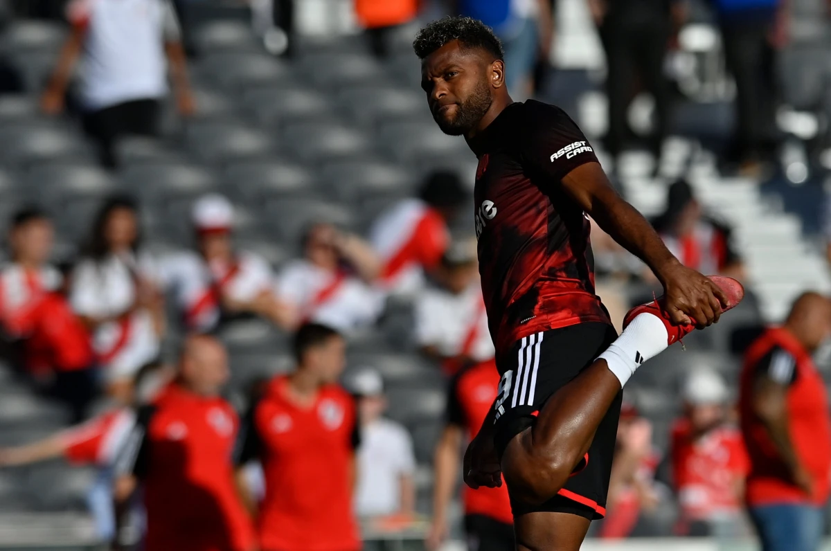 REVELACIÓN. El delantero Borja contó que estuvo cerca de jugar en el xeneize. FOTO X @RiverPlate