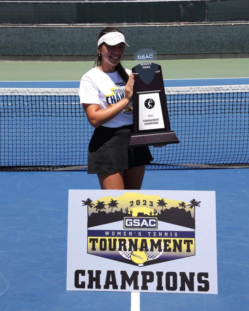 La tenista tucumana que tras no recibir apoyo se inclinó por el tenis universitario en Estados Unidos.