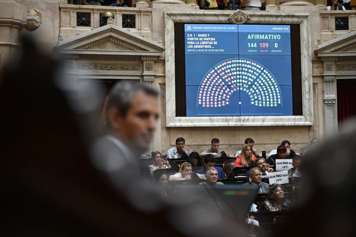 Cómo votó cada diputado la ley ómnibus de Javier Milei