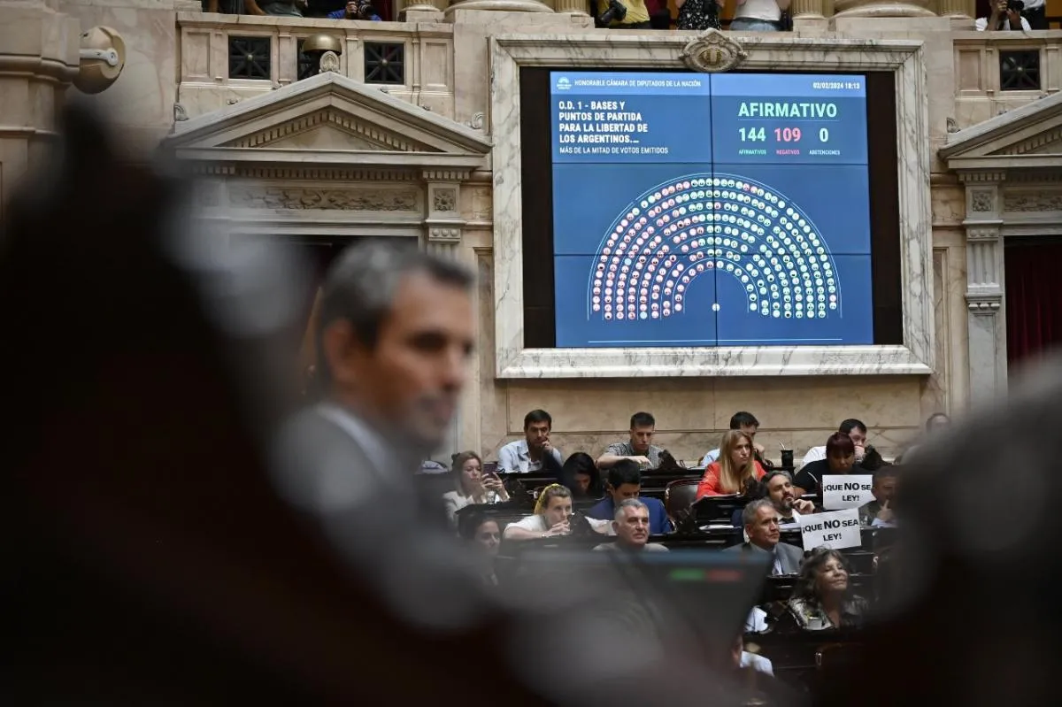 La dura misión de mantener los votos para la ley ómnibus