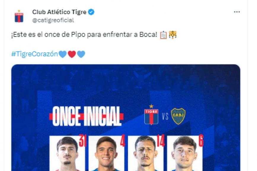 Los elegidos por Pipo Gorosito para enfrentar a Boca