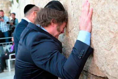 Milei, desde el Muro de los Lamentos: Estamos saliendo