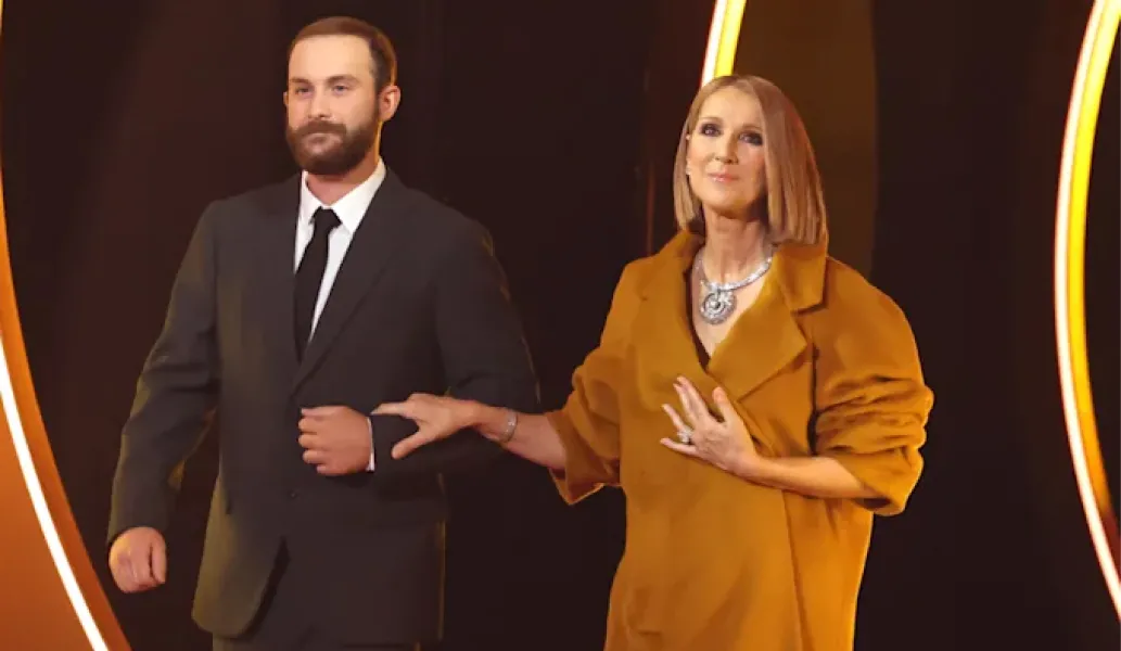 Quién es René-Charles, el hijo mayor de Céline Dion que captó todas las miradas en los Grammy 2024