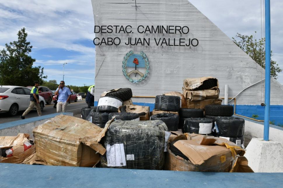 CONTROLES. Uno de los secuestros que se hicieron en Cabo Vallejo.