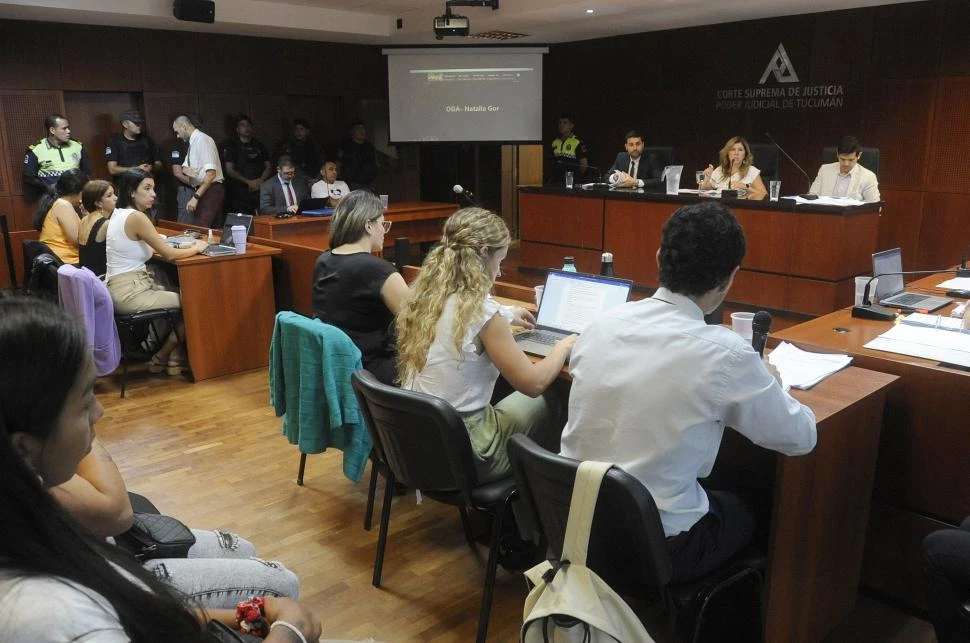 TENSIÓN EN LA SALA. La denuncia realizado por una víctima desató la polémica en la etapa final del juicio que se cerrará el próximo viernes. 