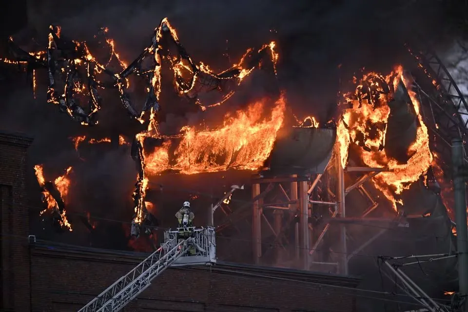 Se incendió de un parque de diversiones acuático de Suecia