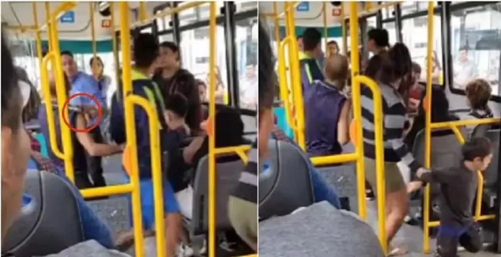 Video: con una picana, un chofer bajó del colectivo a una familia que intentaba viajar sin pagar