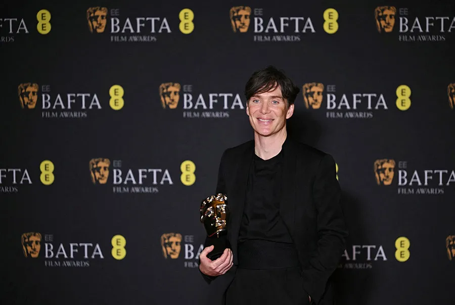 MEJOR ACTOR. Cillian Murphy ganó el premio por su interpretación en la película “Oppenheimer”, galardonada como el mejor filme, además.