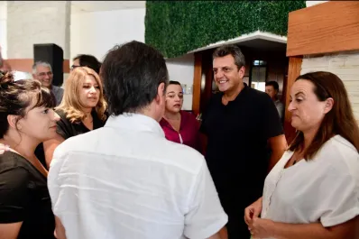 Sergio Massa reapareció y se reunió con dirigentes del Frente Renovador