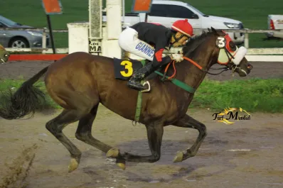 Zapatazo volvió con todo en la prueba central del turf