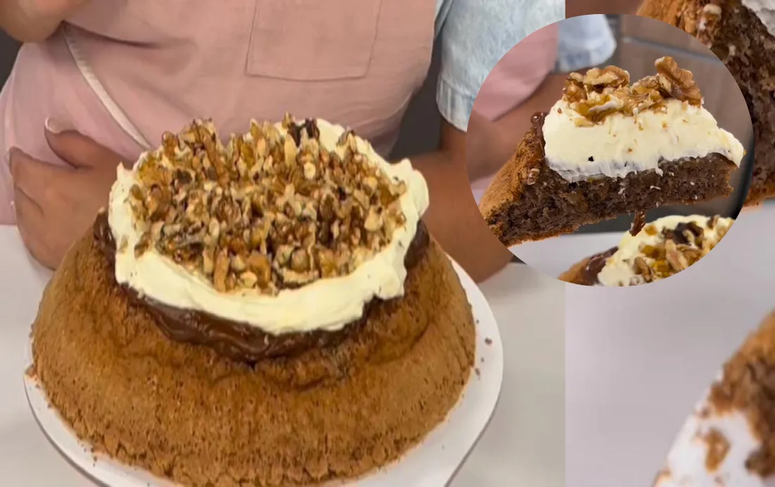 Merienda gasolera: cómo preparar una torta de nueces, sin harinas y con sólo tres ingredientes.