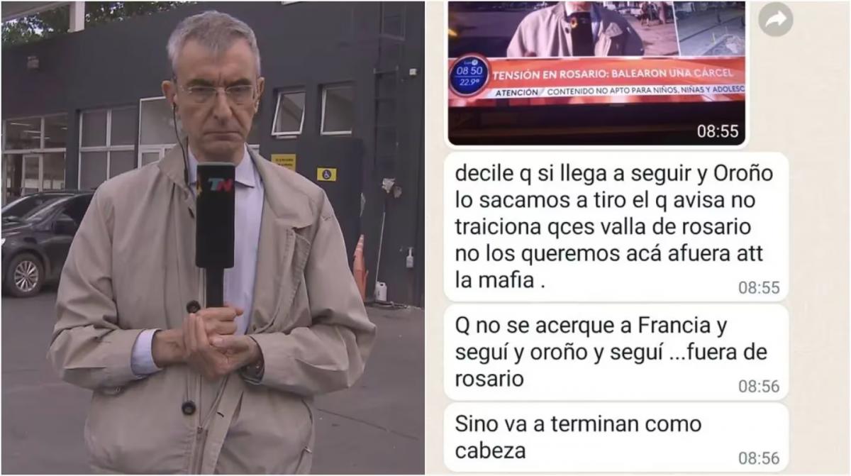 La amenaza que recibió el equipo de TN por cubrir lo que sucede en Rosario.