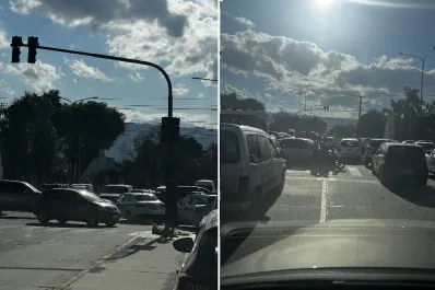 Los cortes de electricidad afectaron el tránsito