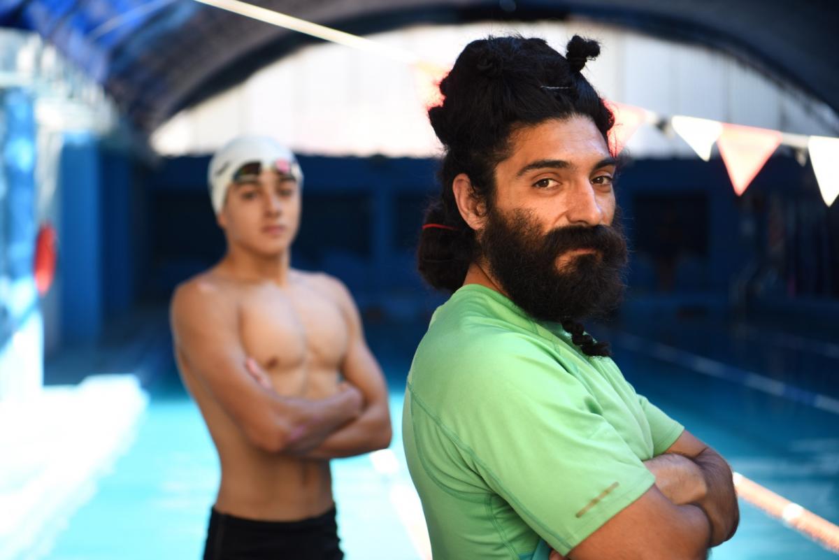 EN PRECTICA. Juan Bolloli, su entrenador, reconoce que el caso de Santino es algo que se sale de lo común. 