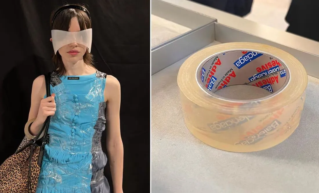 UNA PULSERA POÉMICA. Balenciaga lanzó su nueva cinta adhesiva.