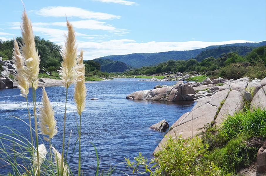 Las aguas cristalinas del río Quilpo