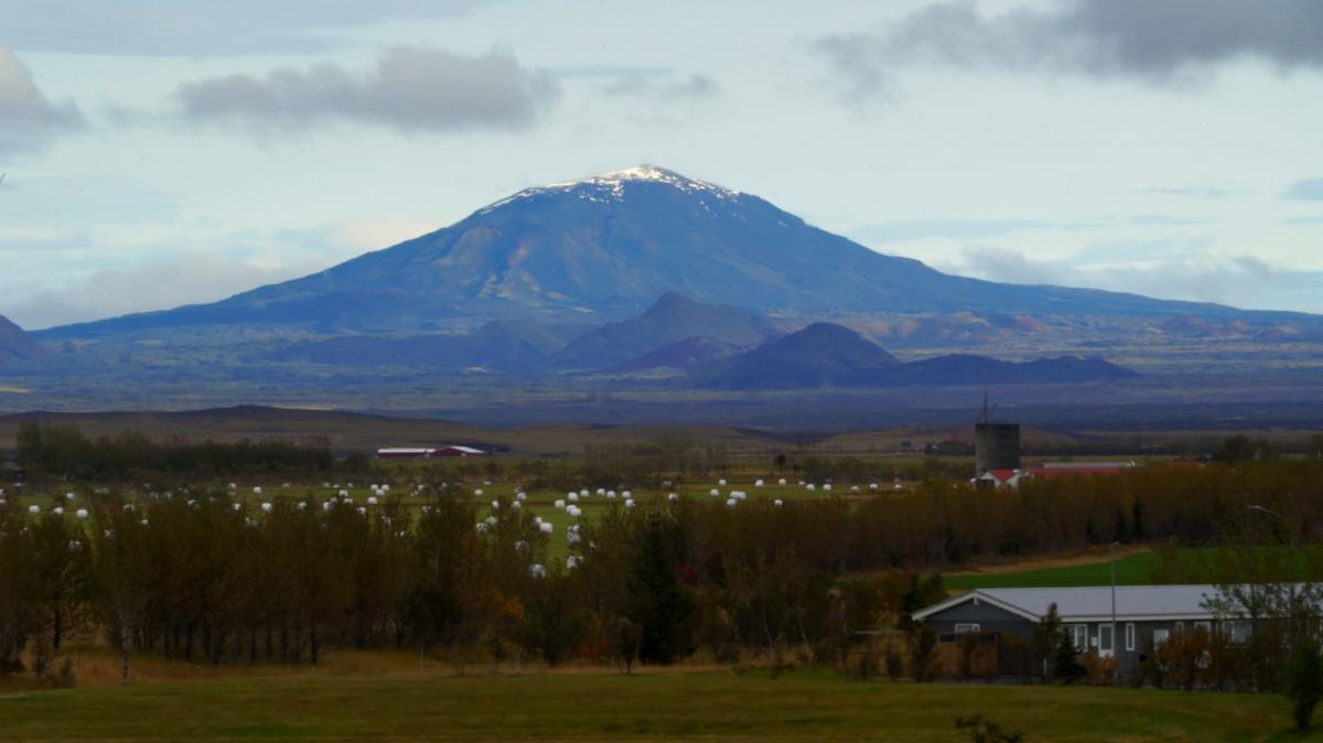 El imponente Hekla dominando el horizonte.