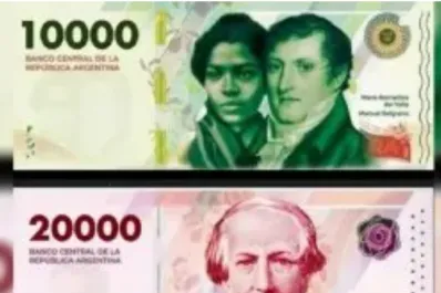 Confirmaron la fecha en la que entrarán en circulación los nuevos billetes de $10.000 y de $20.000