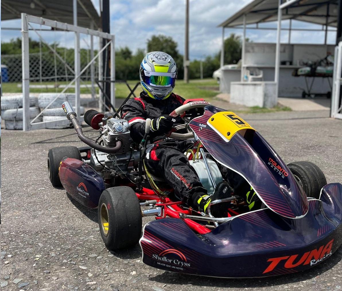 Adolfo Ibáñez se recibió de médico, tiene su consultorio, pero nunca abandonó su pasión por el karting