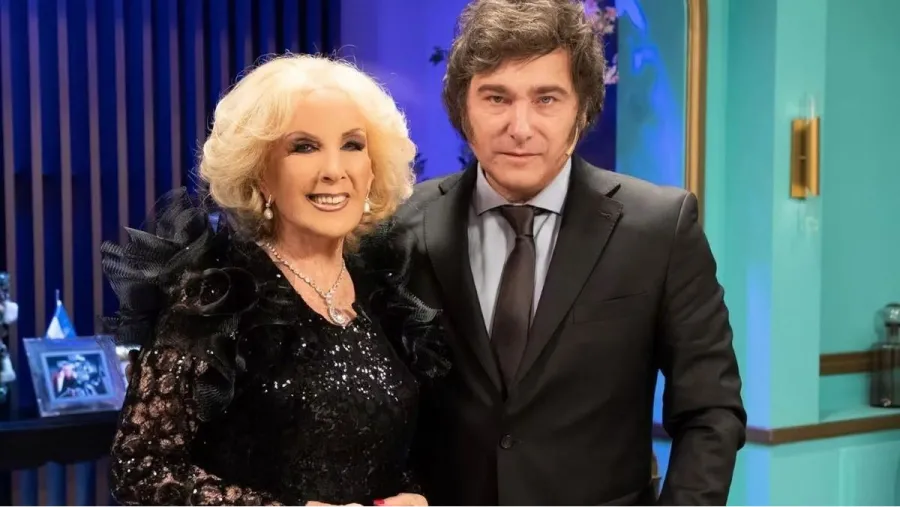 Mirtha Legrand y Javier Milei