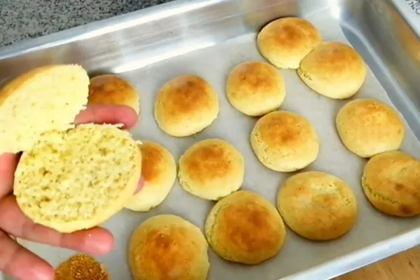 Pancitos sin harina en minutos: rápidos, saludables y con solo tres ingredientes