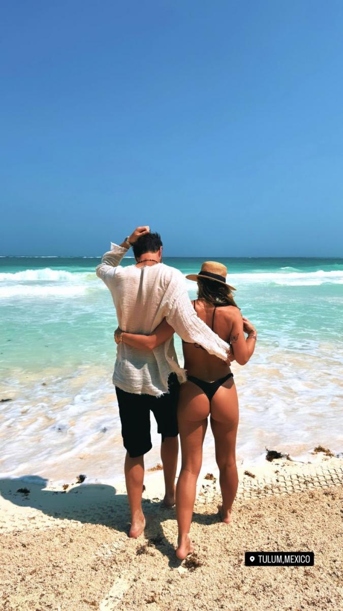 Jésica Cirio y su novio, de vacaciones en Tulum