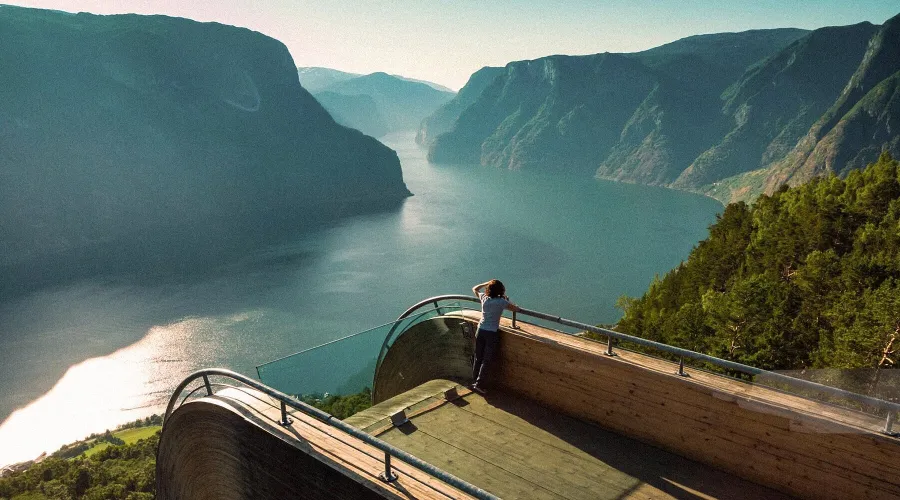 Mirador de Stegastein, Aurland, Noruega