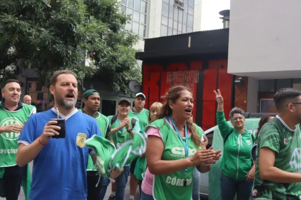 Protesta de la Asociación de Trabajadores del Estado (ATE).