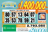 Los Números de Oro de LA GACETA del 2 de abril de 2024