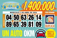 Los Números de Oro de LA GACETA del 3 de abril de 2024