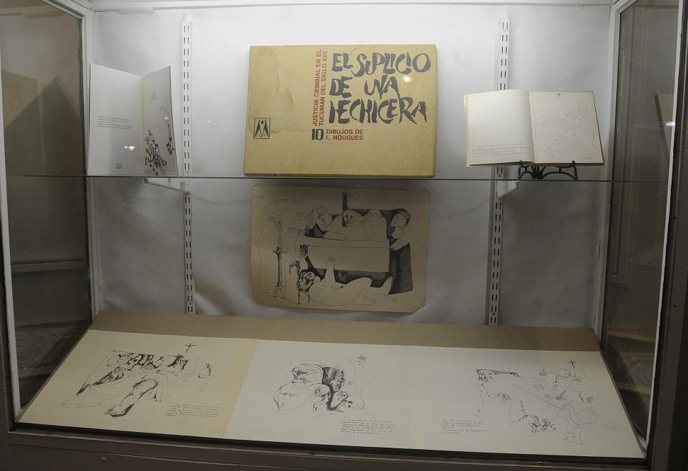 DIBUJOS DE ISAÍAS NOUGUÉS. Están exhibidos en el hall del Rougés. 