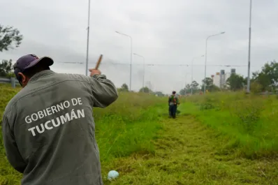 Aplican un plan de seguridad y limpieza en la autopista de Circunvalación