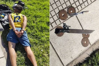 Detuvieron a un hombre que quiso entrar a la Casa Rosada con un machete