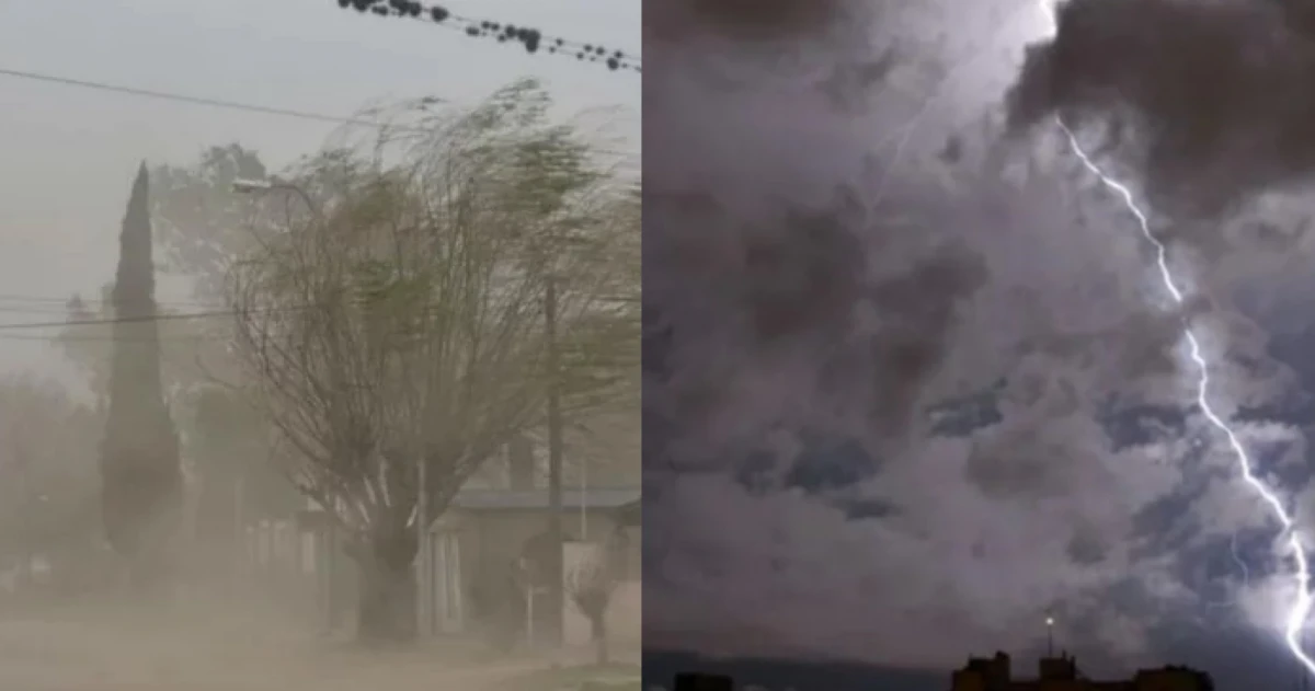 Tormentas y vientos intensos se esperan para la jornada de hoy en diferentes puntos del país.