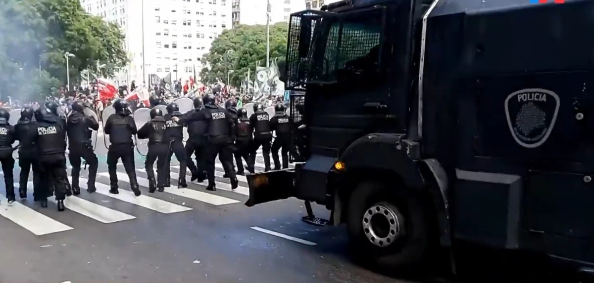 Operativo de las fuerzas de seguridad. CAPTURA DE VIDEO