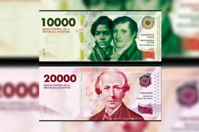 El Banco Central anunció cuándo comenzarán a circular los billetes de $10.000 y de $20.000