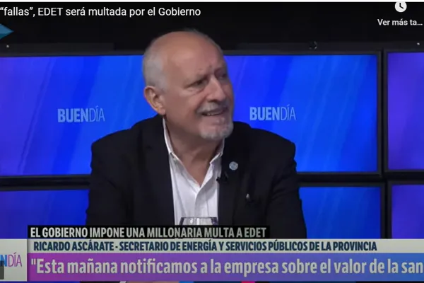 La multa a EDET se debe destinar para resarcir a los clientes