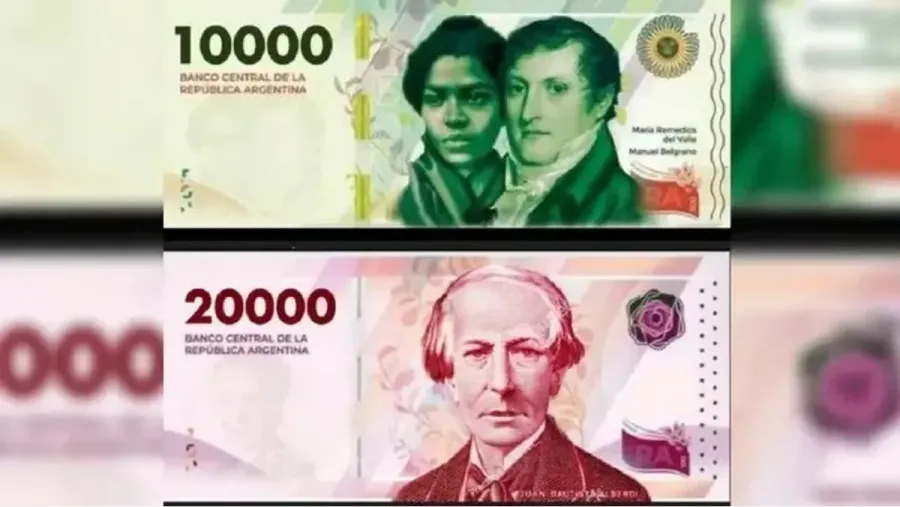 Cómo serán los nuevos billetes $10.000 y $20.000