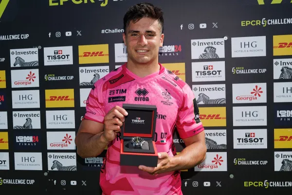 El tucumano Tomás Albornoz es figura con Benetton en la Challenge Cup