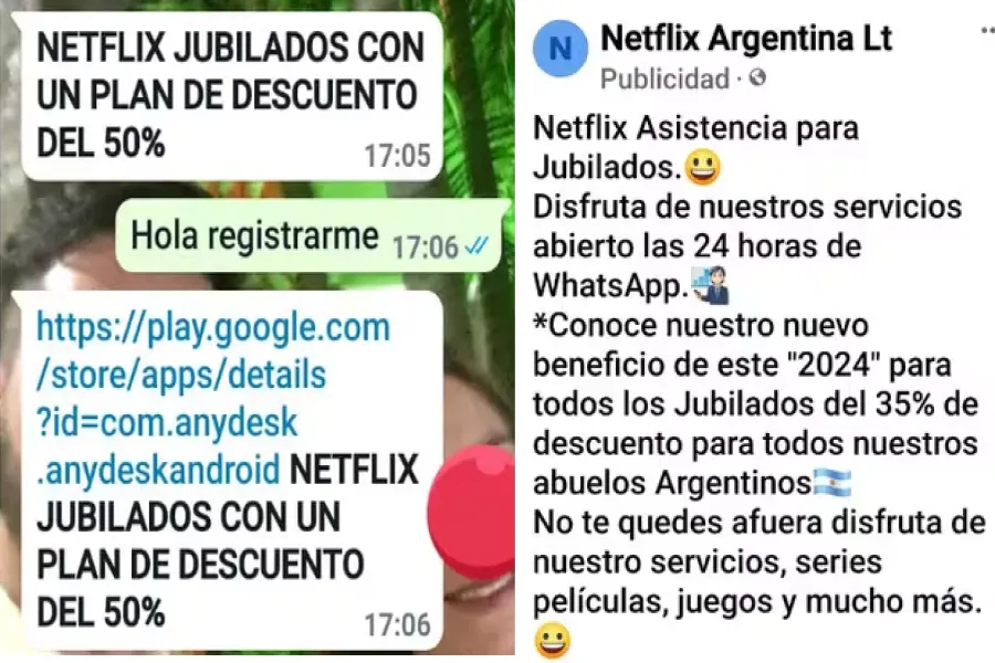 Las estafas a nombre de Netflix que perjudican sobre todo a jubilados. 