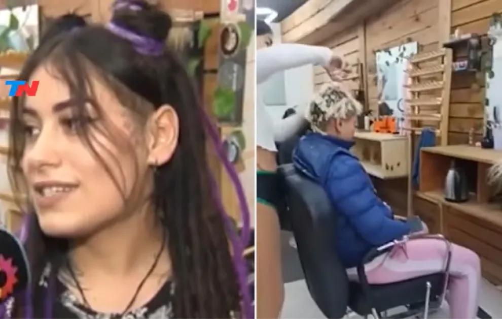Decidió que la pelaran para no pagar las trenzas que le hicieron