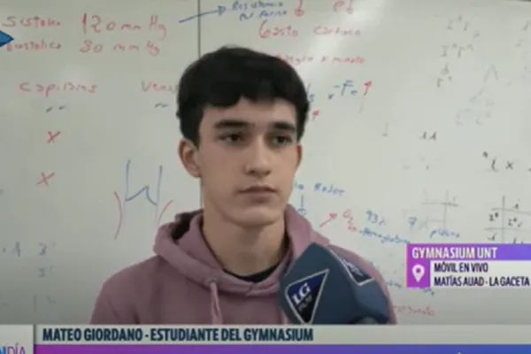 Video: un estudiante del Gymnasium busca patrocinio para representar al país en las Olimpiadas Internacionales de Biología