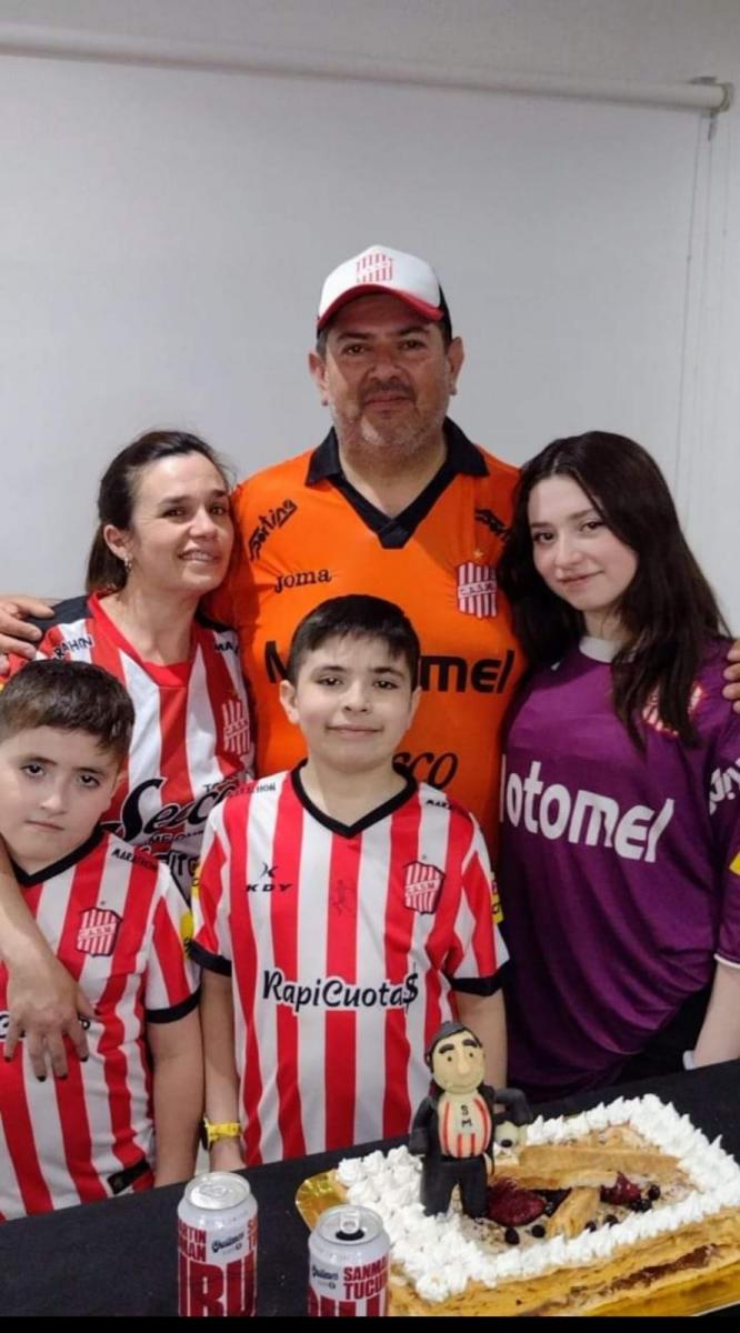 Sequeira y su familia. 