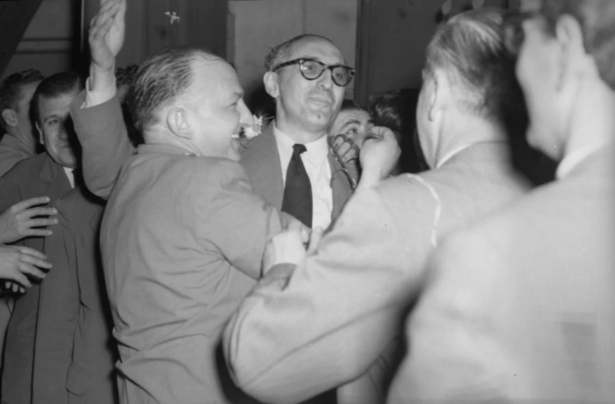 Arturo Fronizi, en Tucumán. FOTO ARCHIVO DE LA GACETA