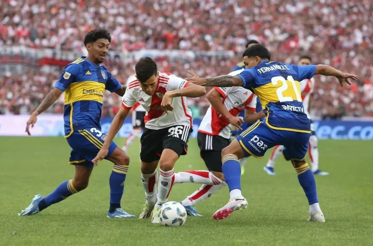 HAY REVANCHA. River y Boca se enfrentaron por última vez el 25 de febrero en el Monumental: fue empate 1-1.