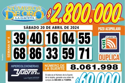 Los Números de Oro de LA GACETA