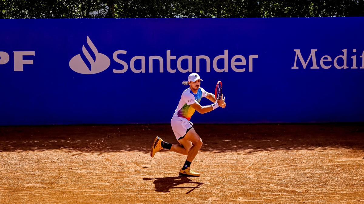 ENCENDIDO. Collarini está teniendo una gran semana en Lawn Tennis, y quiere coronarle con el título