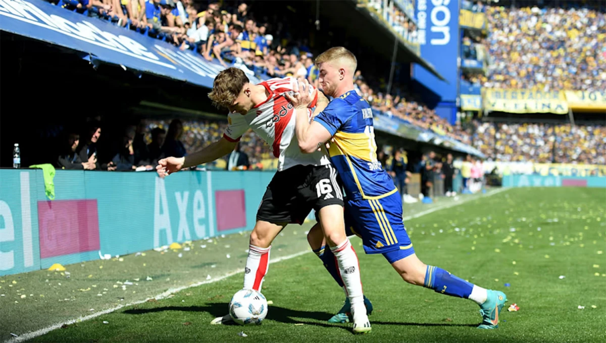 SEGUNDA VEZ. River Plate y Boca Juniors igualaron 1-1 en el Superclásico de la fase regular de la Copa de la Liga, jugado en febrero.