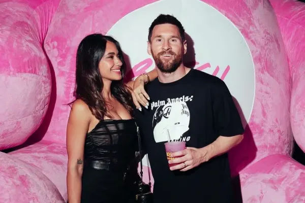 Lionel Messi y Antonela Roccuzzo revolucionaron la fiesta Bresh