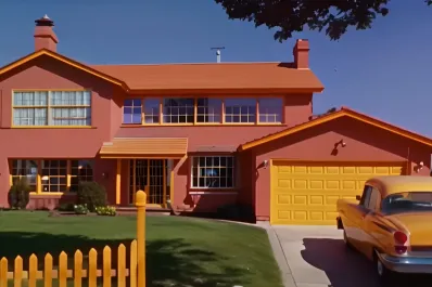 Viral: así se verían los Simpsons y Springfield en la vida real en 1950